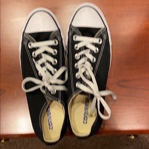 Black and white Converse Chuck Taylors size 9.5